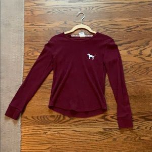 victorias secret pink pajama shirt